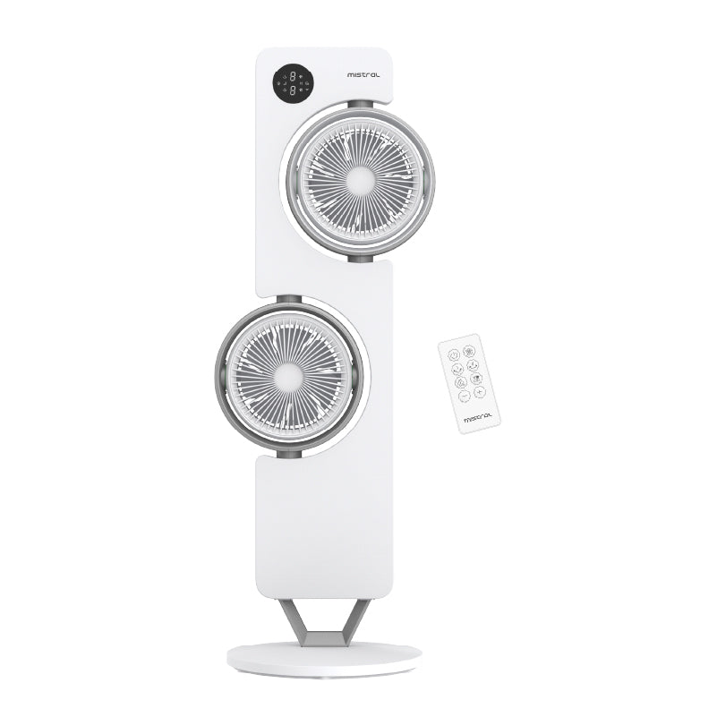 40” BLDC Dual Head Tower Fan with Remote and Ioniser
