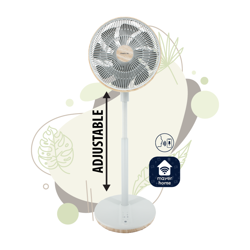 14” DC High Velocity Stand Fan with WIFI & Remote