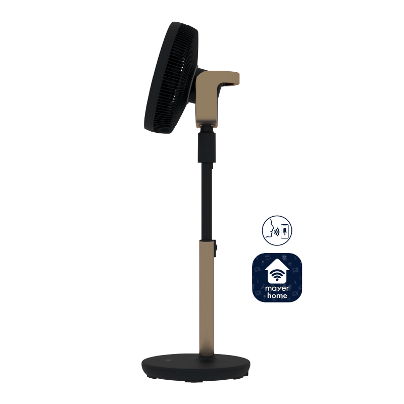 Summer Breeze 12" DC High Velocity Stand Fan with Wi-Fi & Remote Mid-night Blue / Peach Créme / Sky Blue