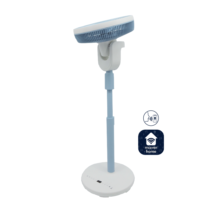 Summer Breeze 12" DC High Velocity Stand Fan with Wi-Fi & Remote Mid-night Blue / Peach Créme / Sky Blue