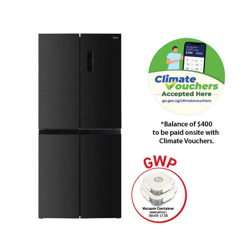 冷凍PS30 PL40 S10 ML40 Climate Voucher] 466L Multi-Door Frost Bottom Freezer Fridge