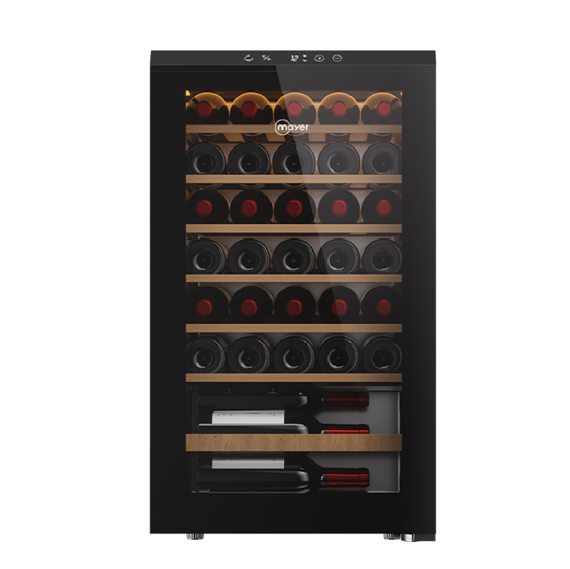 34 bottle wine chiller Triple Glass with Anti-UV