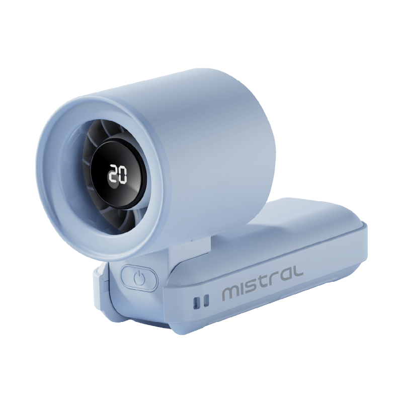 AirZee Lite - High Speed Foldable USB Fan Blue / Cream White