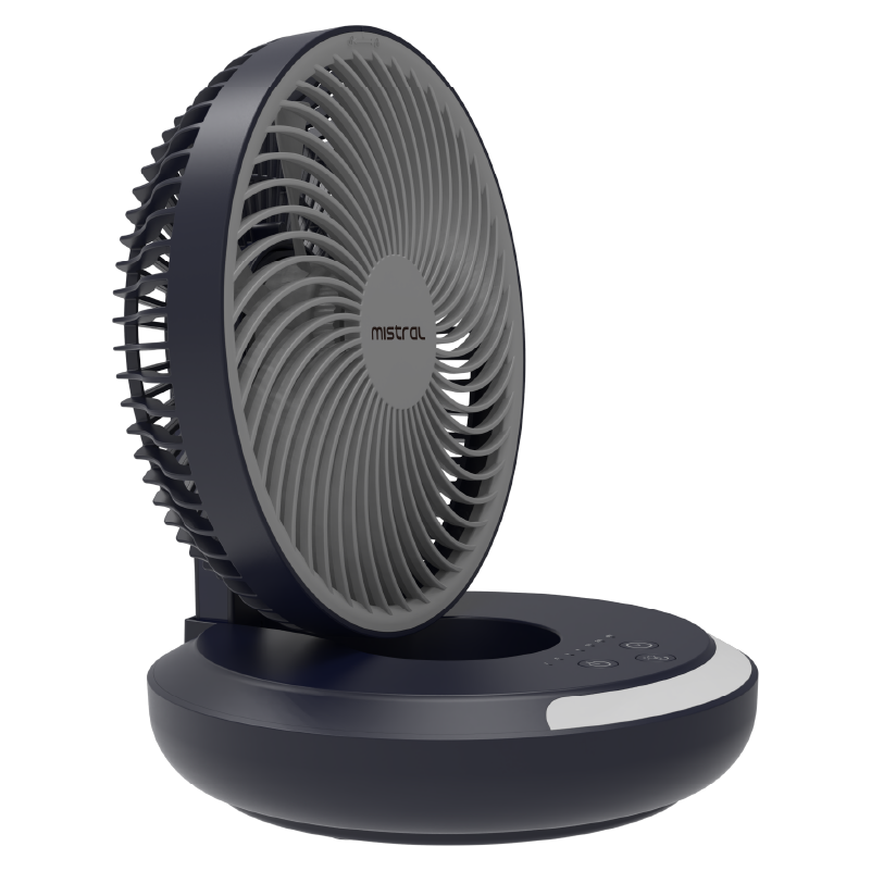 AirZee Plus - 6" Rechargeable Foldable USB Fan with Moodlight