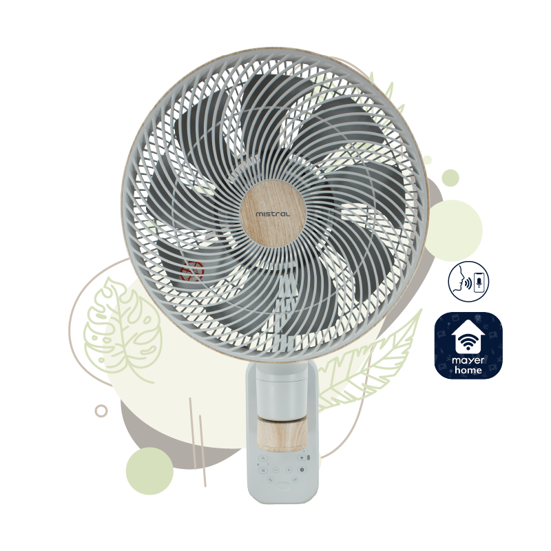 12” DC High Velocity Wall Fan with WIFI & Remote
