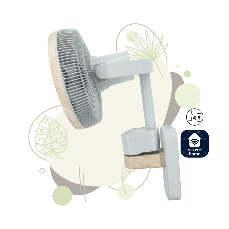 12” DC High Velocity Wall Fan with WIFI & Remote