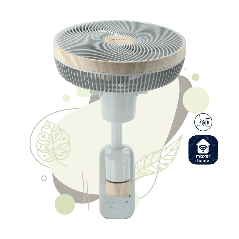 12” DC High Velocity Wall Fan with WIFI & Remote