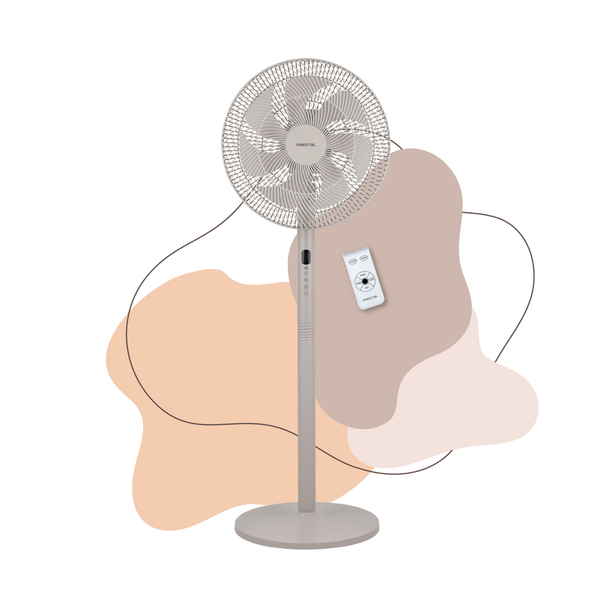 12" DC High Velocity Stand Fan with Remote