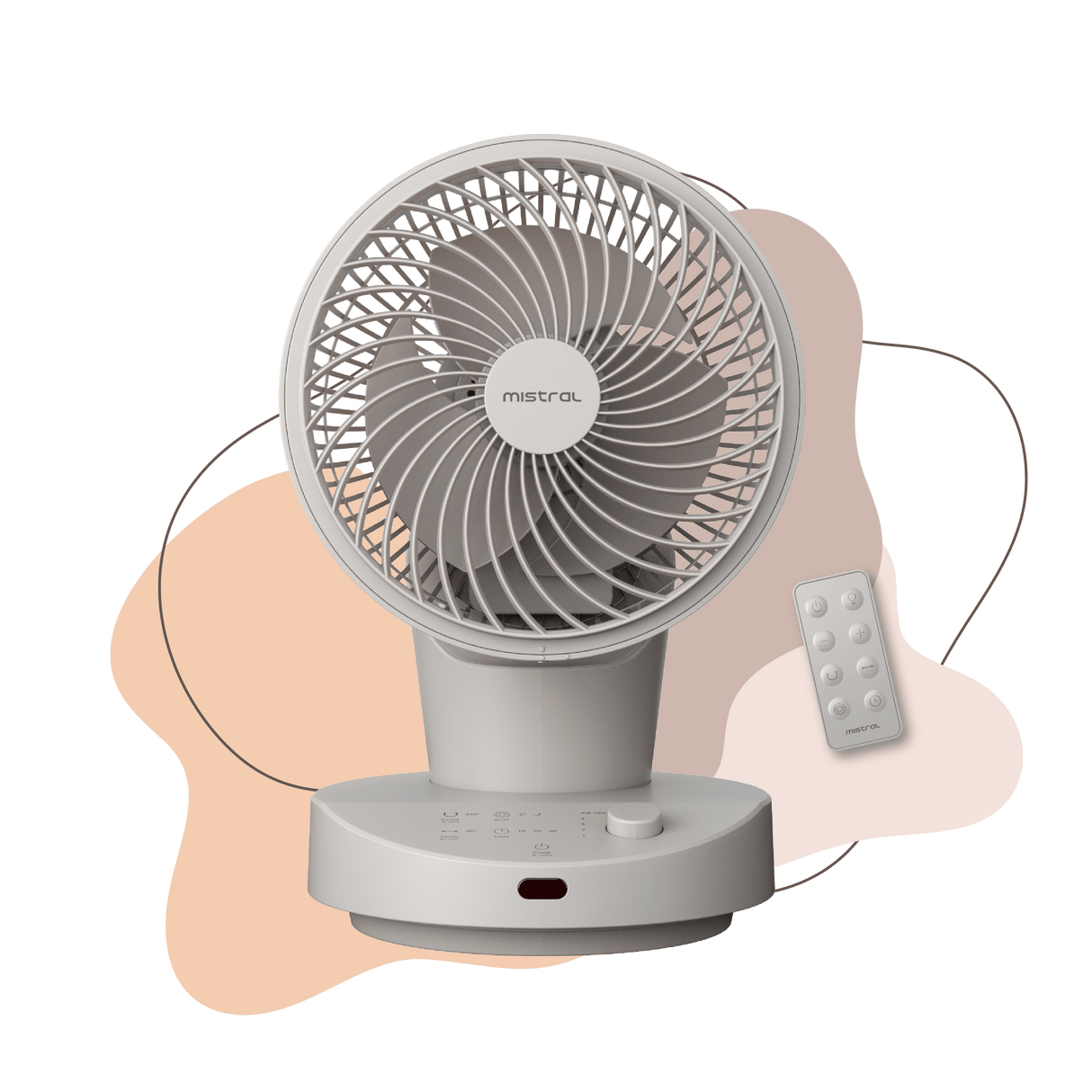6" DC High Velocity Desk Fan with Remote
