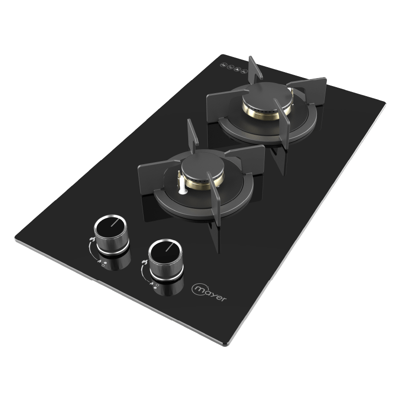 30cm 2 Zone Glass Gas Hob