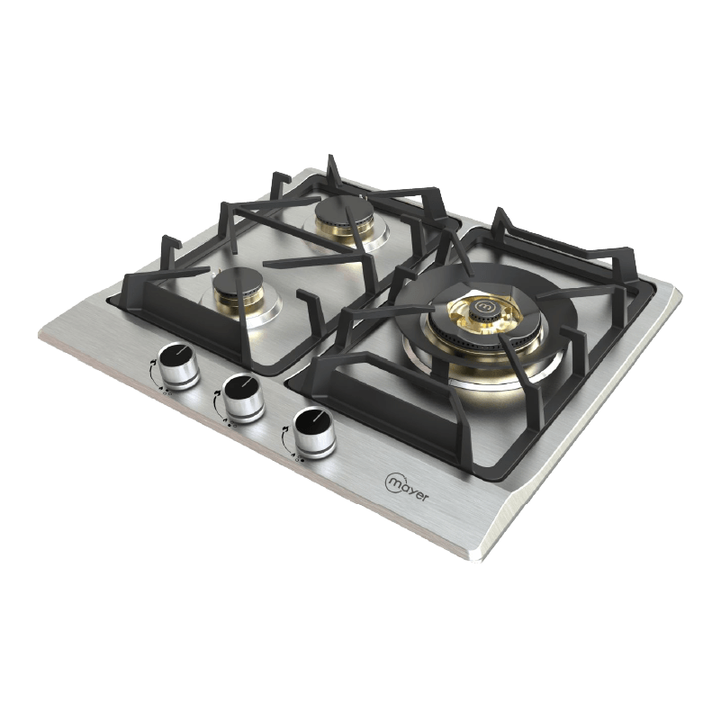 60cm 3 Zone Stainless Steel Hob