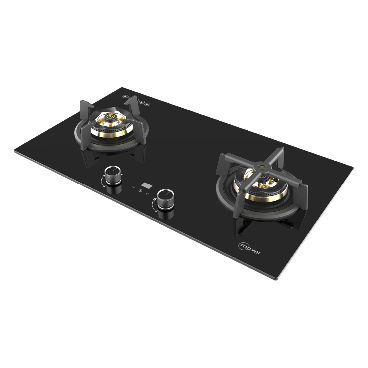 78cm 2 Burner Glass Gas Hob