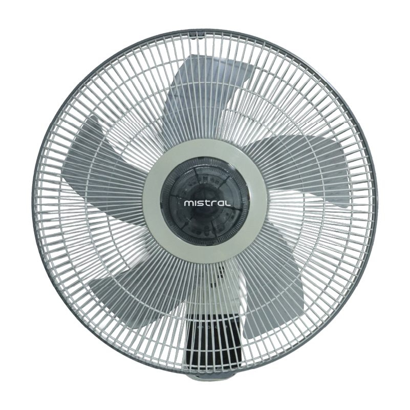 16" DC Wall Fan with Remote Control Grey