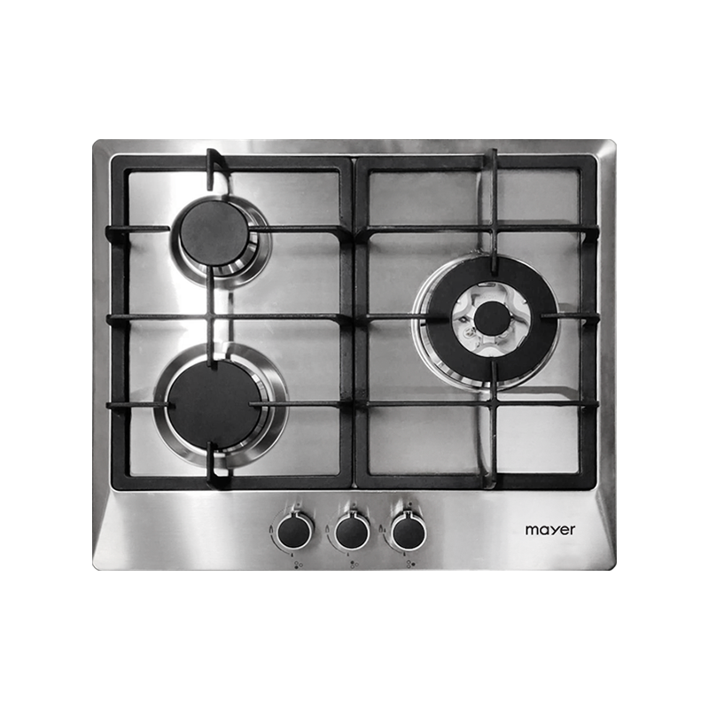 60cm 3 Burner Stainless Steel Gas Hob