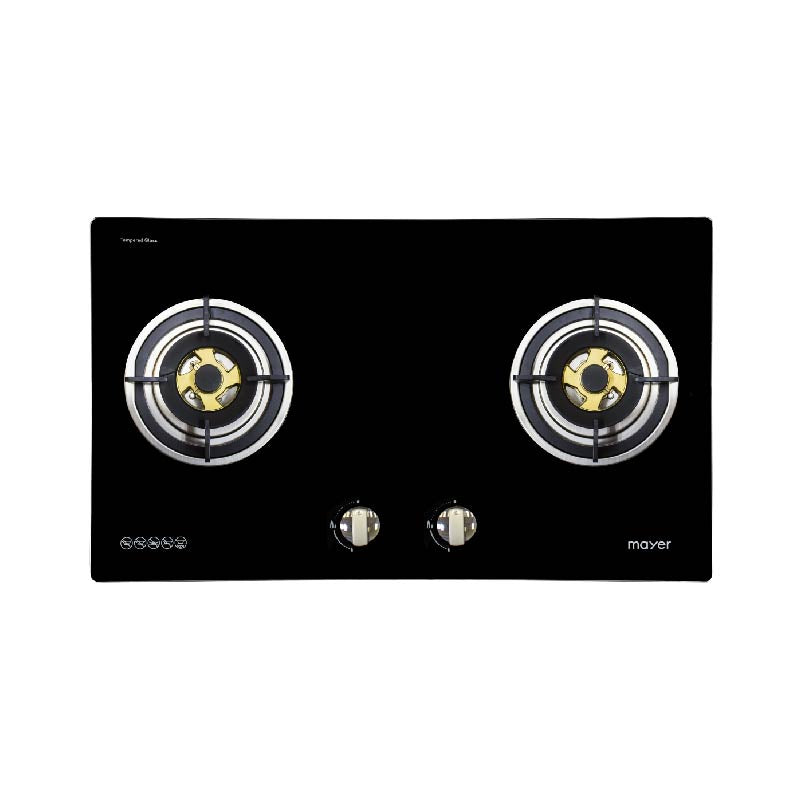 86cm 2 Burner Glass Gas Hob