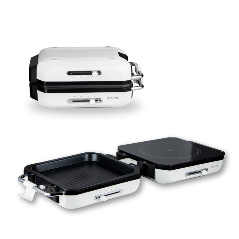 Foldable Multi-Functional Ceramic Cooker with Grill