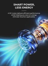 6" DC High Velocity Desk Fan With Remote