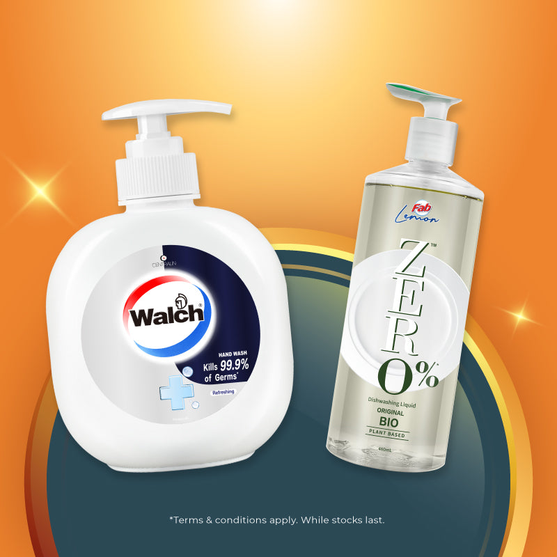 [Not For Selling] Bundle Gifts Walch Hand Wash + Fab Plant-based Dishwash