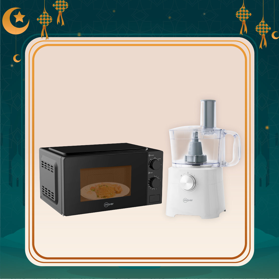 [Raya Bundle] 20L Analog Microwave Oven + Multi-Functional Food Processor