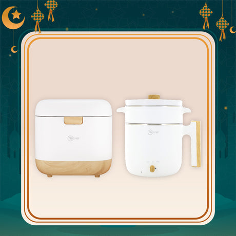 [Raya Bundle] 0.8L Digital Rice Cooker + 2L Electric Cooker