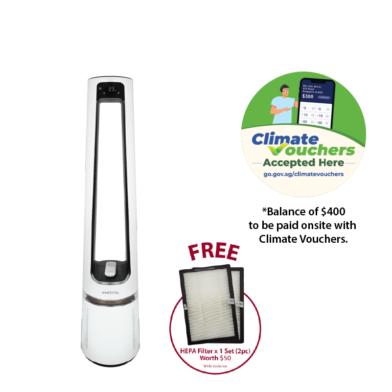 [Climate Voucher]  Blade Free Fan with Air Purifier