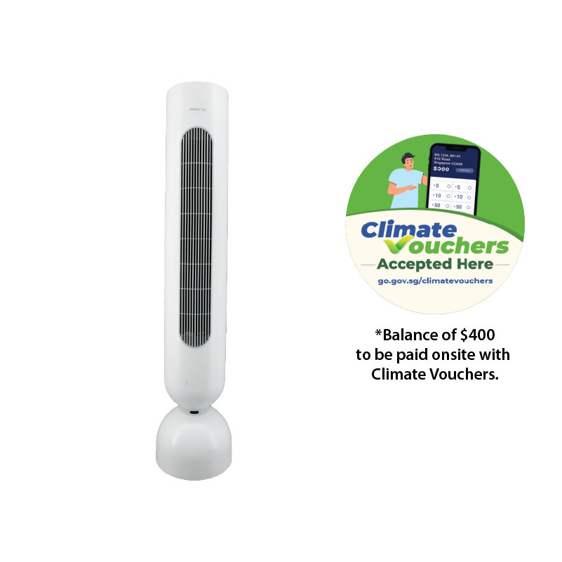 [Climate Voucher] 43" DC Tower Fan With Remote Control