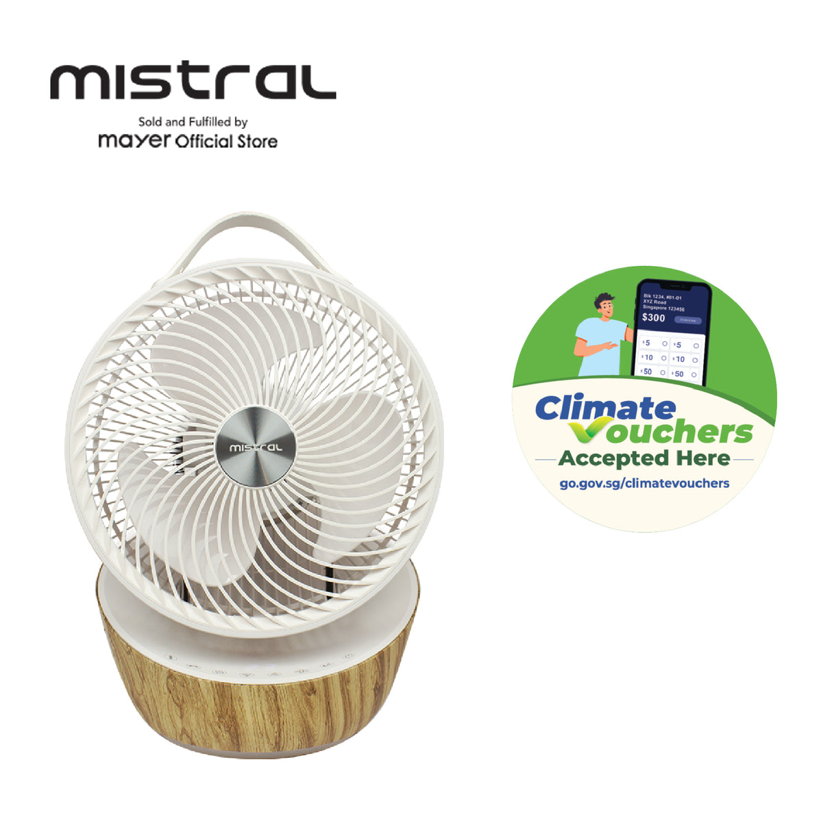 [Climate Voucher] Mimica 9” High Velocity Fan with Remote Control
