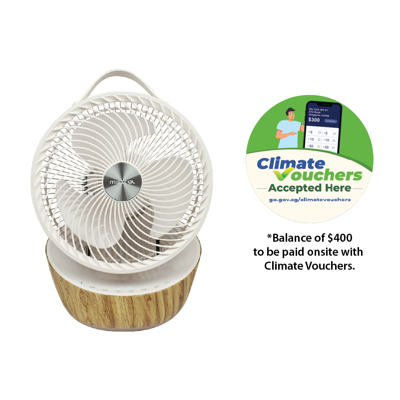 [Climate Voucher] Mimica 9” High Velocity Fan with Remote Control