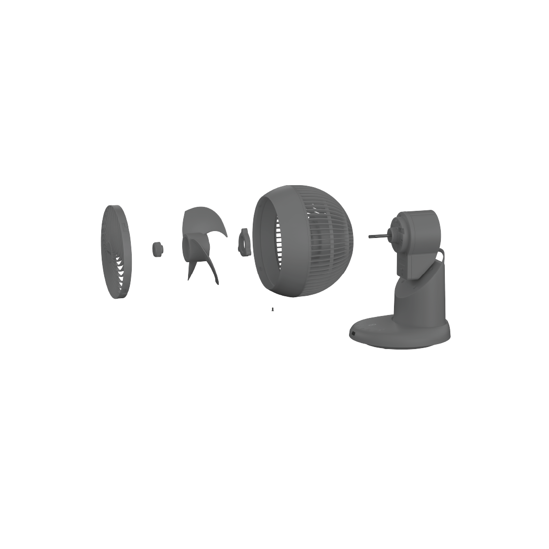 6" DC High Velocity Desk Fan With Remote