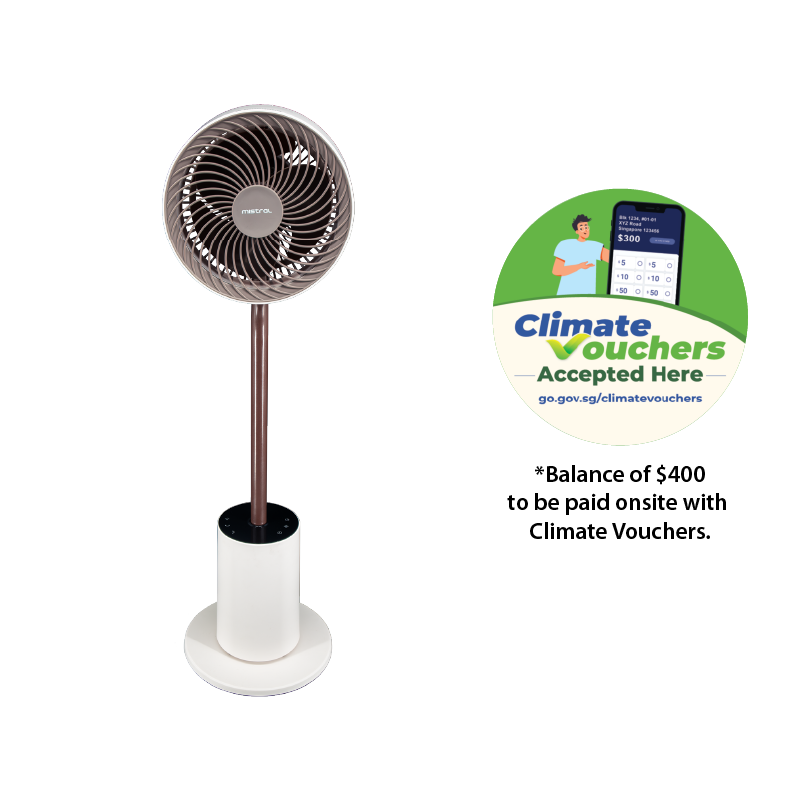 [Climate Voucher] 7" DC High Velocity Moodlight Fan with Remote - Twilight