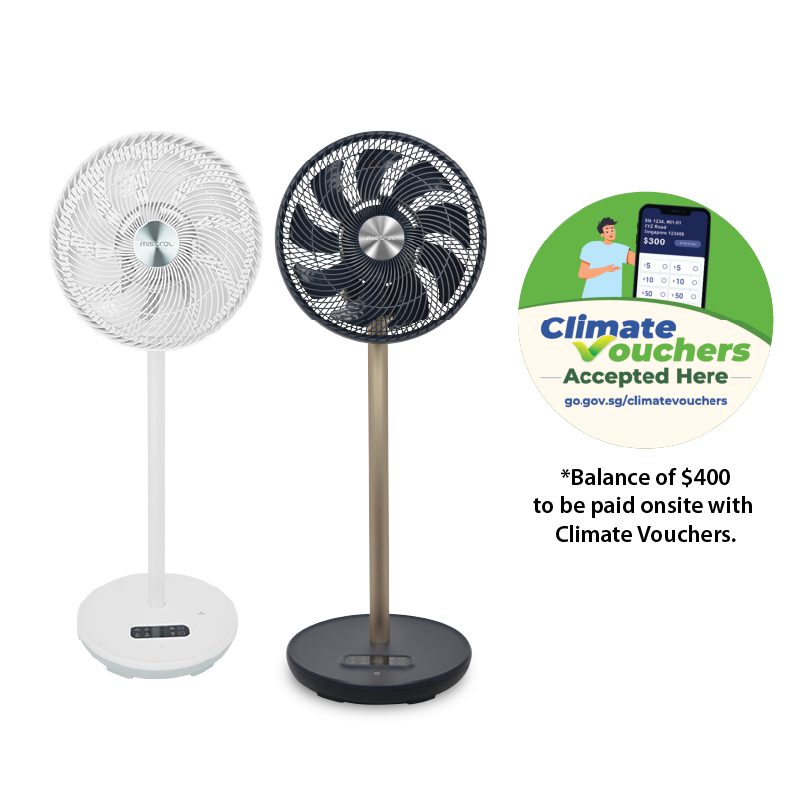 [Climate Voucher] 12" High Velocity Stand Fan with Remote Control