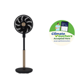 [Climate Voucher] Summer Breeze 12" DC High Velocity Stand Fan with Wi-Fi & Remote Mid-night Blue / Peach Créme / Sky Blue