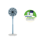 [Climate Voucher] Summer Breeze 12" DC High Velocity Stand Fan with Wi-Fi & Remote Mid-night Blue / Peach Créme / Sky Blue
