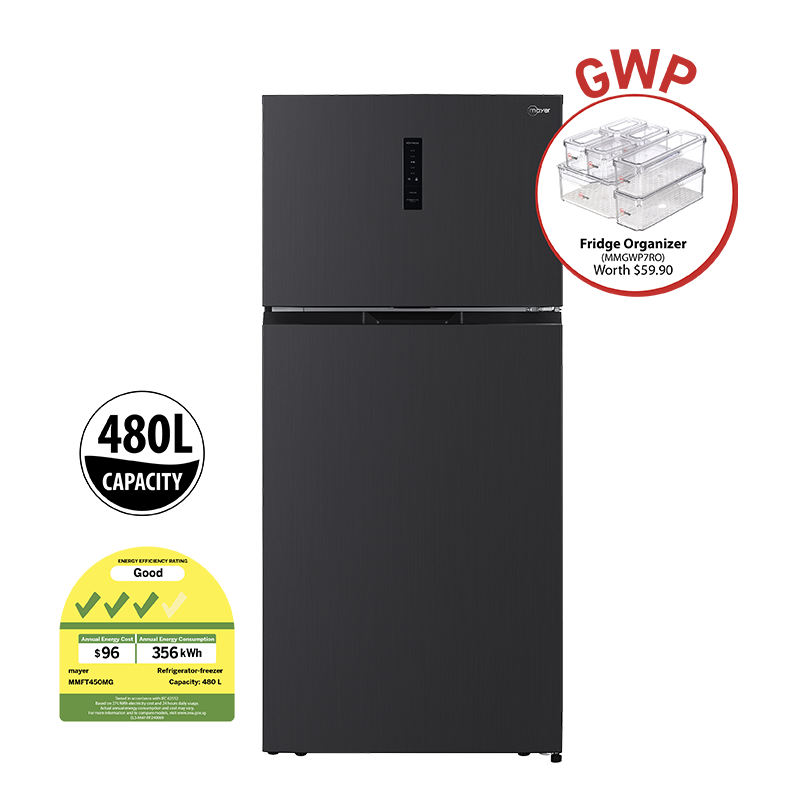 480L 2-Door Frost Free Top Mount Freezer Fridge