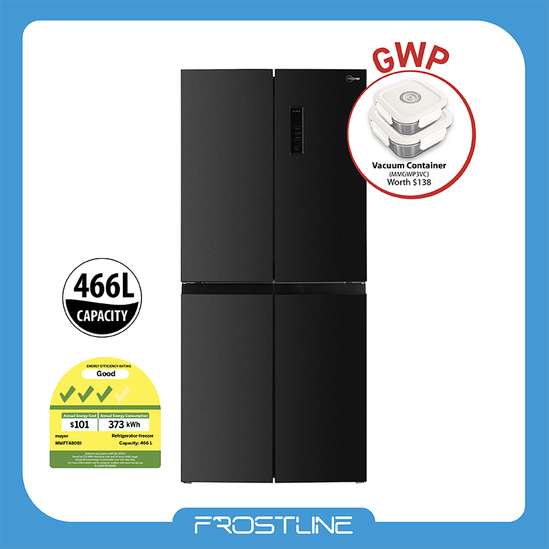 466L Multi-Door Frost Bottom Freezer Fridge
