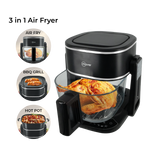 4.5L 3-in-1 Glass Air Fryer with Grill