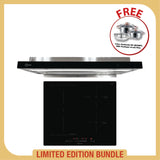 60cm Flexi 3 Zone Induction Hob + 90 cm Semi-integrated Hood with Oil Tray (FREE 5-pcs Set Cookware MSC5P)