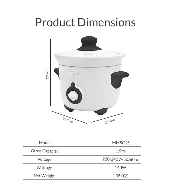 1.5L Slow Cooker Specification