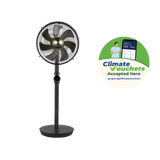 [Climate Voucher] 12” Metal Stand Fan with Remote