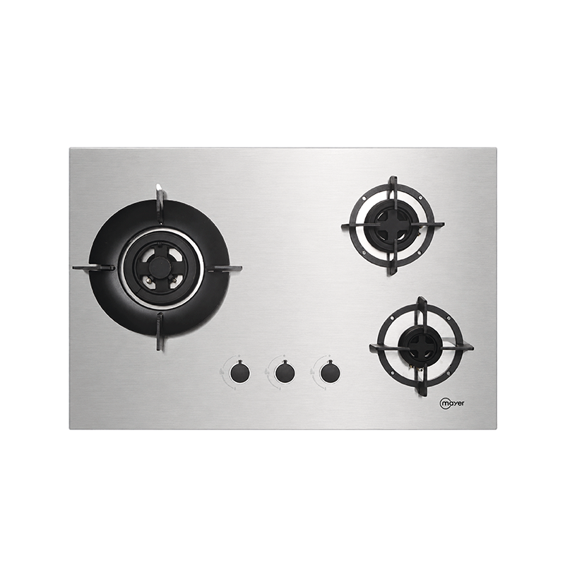 75cm 3 Zone Stainless Steel Gas Hob