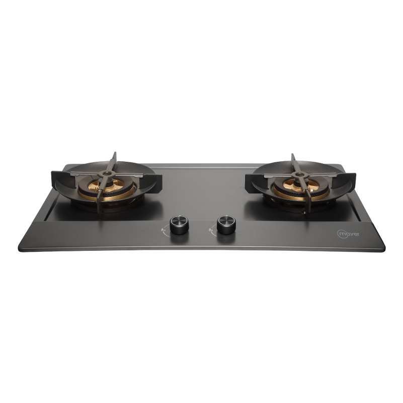 76cm 2 Burner Stainless Steel (Gun Metal Finishing) Gas Hob