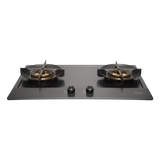 76cm 2 Burner Stainless Steel (Gun Metal Finishing) Gas Hob