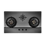 75cm 3 Burners Stainless Steel (Gun Metal Finishing) Gas Hob