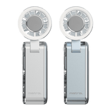 [PRE-ORDER] AirZee Max- High Speed Turbo Foldable USB Fan with Cooling Conductor Metallic Silver White / Metallic Baby Blue