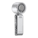 [PRE-ORDER] AirZee Max- High Speed Turbo Foldable USB Fan with Cooling Conductor Metallic Silver White / Metallic Baby Blue