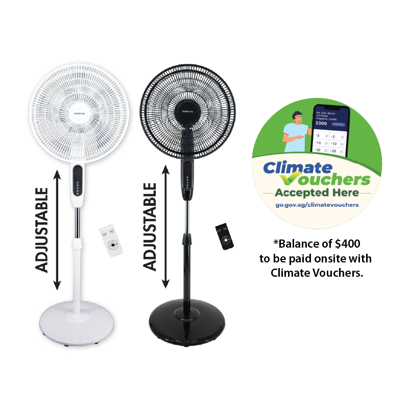 [Climate Voucher] 16” DC Stand Fan with Remote