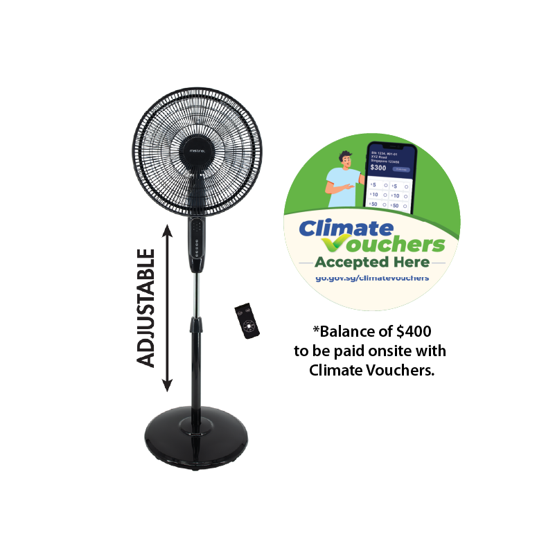 [Climate Voucher] 16” DC Stand Fan with Remote