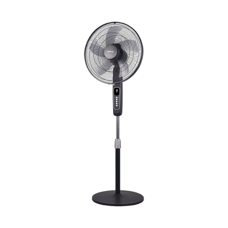 16" DC Stand Fan with Remote - Black
