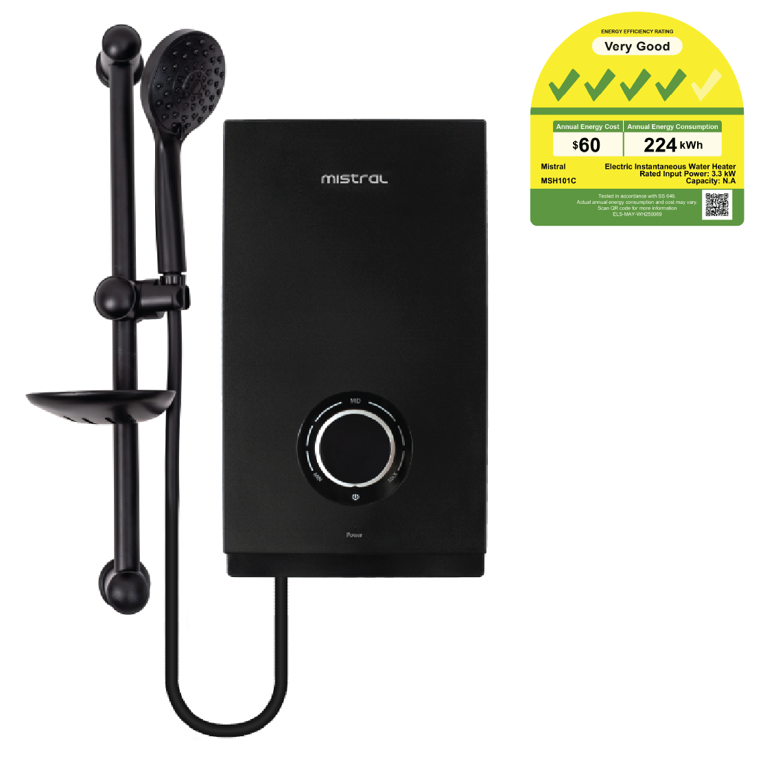 Instant Shower Heater - Copper Tank