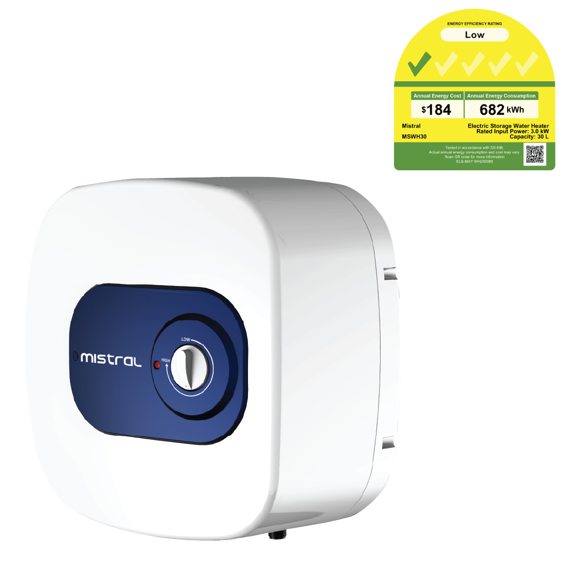 30L Electric Storage Water Heater